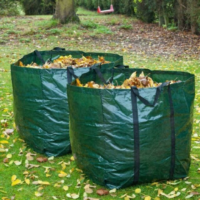 2 X 150L Garden Waste Bags - Heavy Duty Large Refuse Storage Sacks with Handles 2 X 150L Garden Waste Bags - Heavy Duty Large Refuse Storage Sacks with Handles