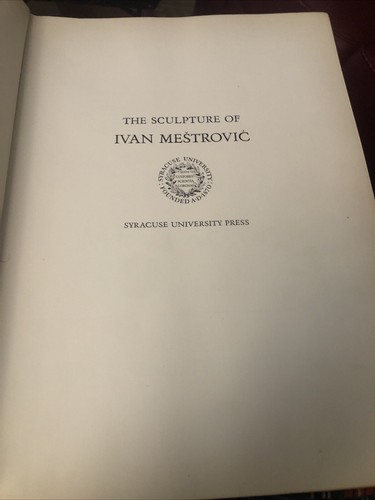 The Sculpture of Ivan Mestrovic by Rice, Hilberry VERY RARE 1948 1st Ed DJ HC - Foto 5 di 10