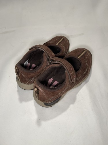 Stride Rite Girls Brown Leather/Suede Mary Jane Shoes Hook & Loop Size 10 m - Picture 4 of 8
