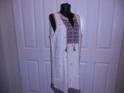 NWT MADEWELL 1937 EMBROIDERED SUNCOAST DRESS BURGANDY /IVORY COMBO SIZE 10 & 12 - Picture 23 of 24