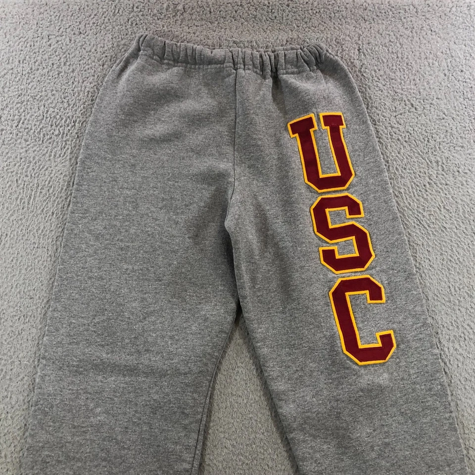 Pantalones de chándal USC Trojans para hombre S gris deletreado Russel Athletic Foto 4 de 4