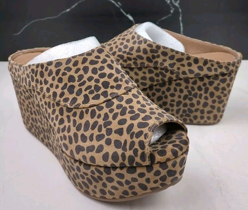 Chocolat Blu Wind Platform Wedge Mule, Leopard, sz 6.5M - Picture 3 of 13