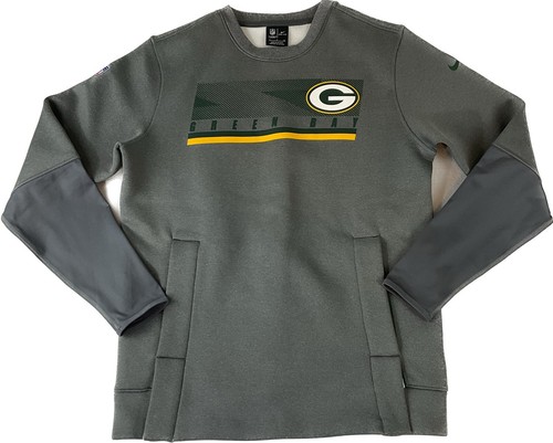 Nike NFL Green Bay Packers SIDELINE CREW On Field Sweatshirt grau Herren Small