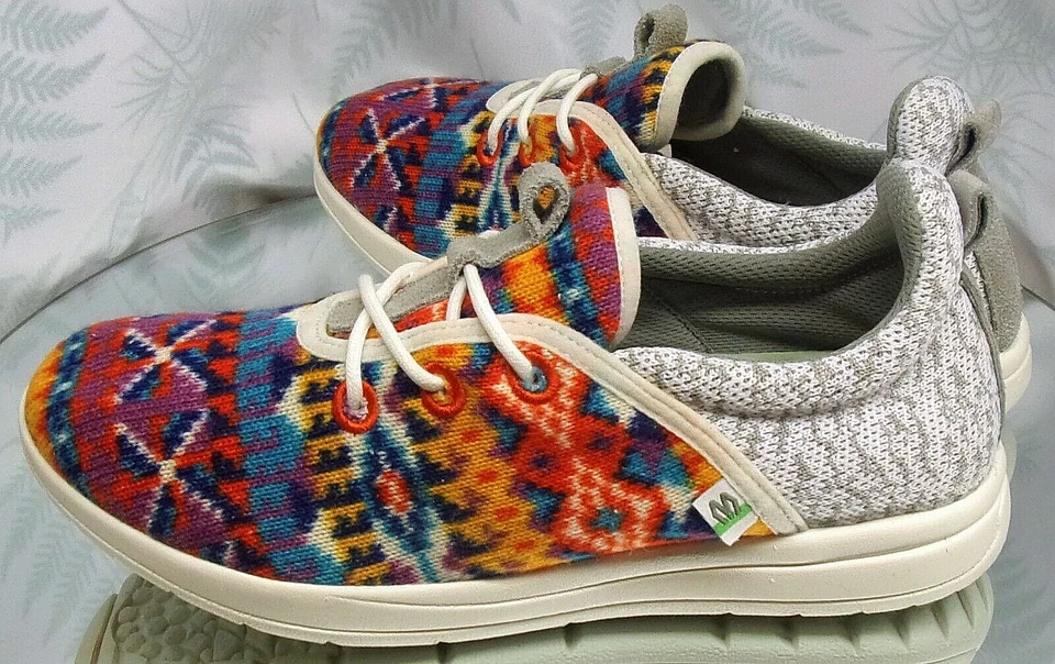 MINNETONKA ANEW ECO ORANGE SUNSET SNEAKERS WALKING COMFORT SHOES WOMENS SZ 6 M - Image 4 of 4