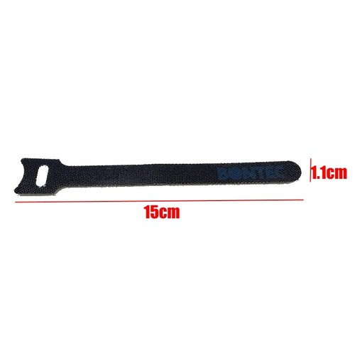 Cable reutilizable correa de lazo ordenada una envoltura aro de doble cara y bucle con hebilla 15 cm - Imagen 2 de 7