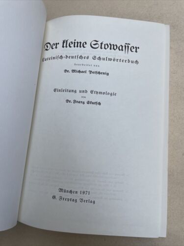 Der kleine Stowasser 1971 Lateinisch Deutsches Schulwörterbuch Latein Petschenig - Bild 3 von 12