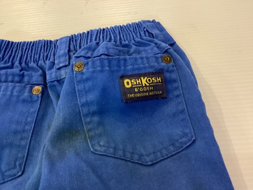 VTG Oshkosh Royal Blue Denim Boys 50/50 Straight Cut USA Jeans SZ 6 - Cool - Picture 12 of 15