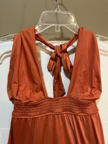 Revolve NBD X NAVEN Größe Small Neckholder Mini Orange Kleid Top - Bild 3 von 8