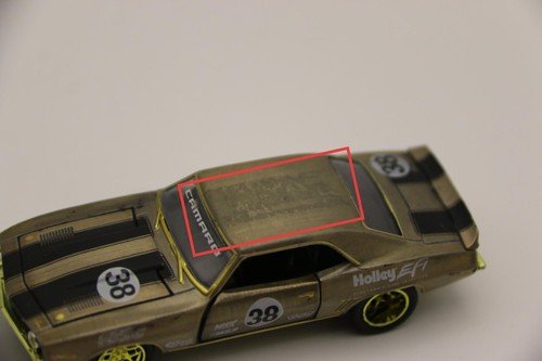 M2 Machines 1/64 1969 CAMARO USED UNDER paint chips adhesive residue Loose(S29) - Imagen 9 de 14