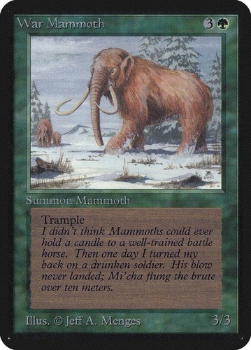 Magic: the Gathering MTG War Mammoth [Alpha Edition] Graded CGC 8.5 NM/Mint+ - Picture 3 of 3