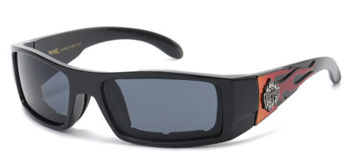 Biker Choppers Men Women Padded Foam Wind Resitant Motorcycle Riding Sunglasses - Picture 9 of 9