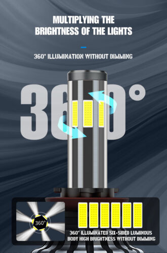 PANDUK 200W 20000LM 9005 HB3 Hi/Lo Dual Colors LED Headlight Bulbs with Canbus - Picture 4 of 12