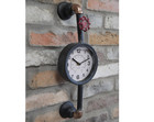 Wall Clock Industrial Style Gauge Dial Valve Retro Vintage Metal 46CM 