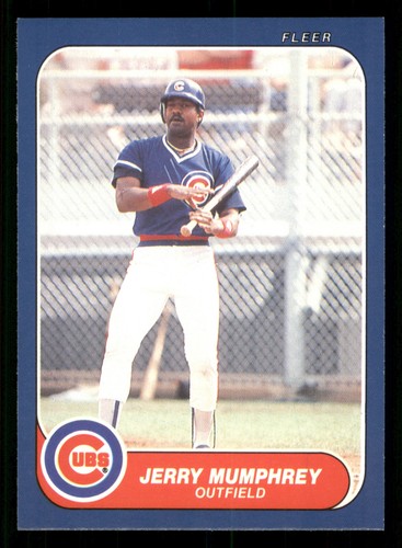 Jerry Mumphrey - 1986 Fleer Update #U-79 - Chicago Cubs - Picture 1 of 2