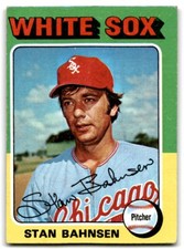 1975 Topps Mini Stan Bahnsen Chicago White Sox #161