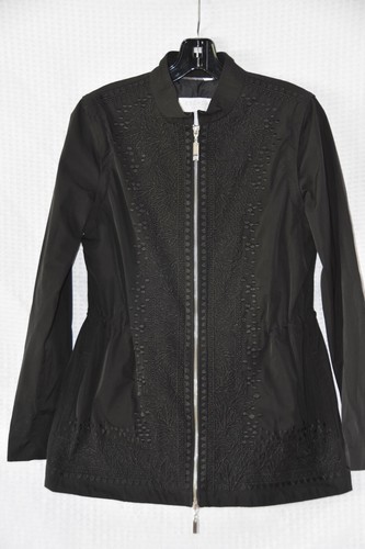 ESCADA Sport Embroidered Removable Sleeves Cinch Waist Windbreaker Jacket 36/6