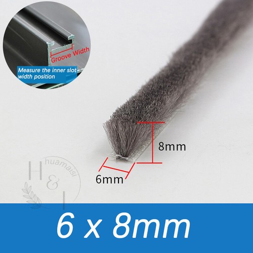Bürstendichtung Dichtungsbürste 3 - 13mm Breite Türbürste Dichtung Tür Fenster - Bild 15 von 33