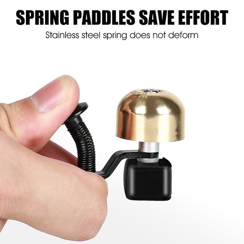 WEST BIKING Road Bike Bicycle Handlebar Bell Copper Mini Bike Horn Bell 75dB - Picture 8 of 16