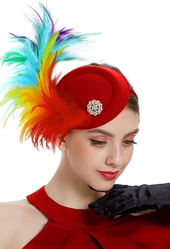 Handmade Fascinator Hat Women Tea Party Kentucky Fascinator Hat Pillbox Hat Top - Picture 8 of 18