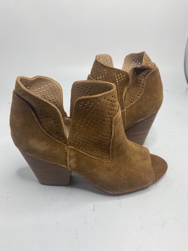 Steven By Steve Madden Ready Perforated Stack Heel Bootie Size 6.5 US - Picture 3 of 5