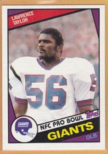 1984 TOPPS FOOTBALL LAWRENCE TAYLOR #321 GIANTS NMMT/NMMT+ *98161