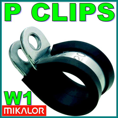 10 x MIKALOR W1 EPDM forrado de goma clips P manguera de combustible cable de retención de silicio - Imagen 3 de 29