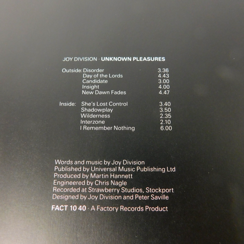 Joy Division Unknown Pleasures 40 Anniversary Limited Edition Red Ruby Vinyl LP - Picture 14 of 14