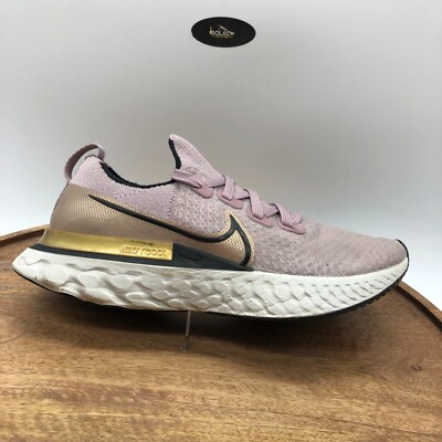 Nike Womens React Infinity Run Flyknit Running Shoes Plum CD4372-500 Women s 7.5