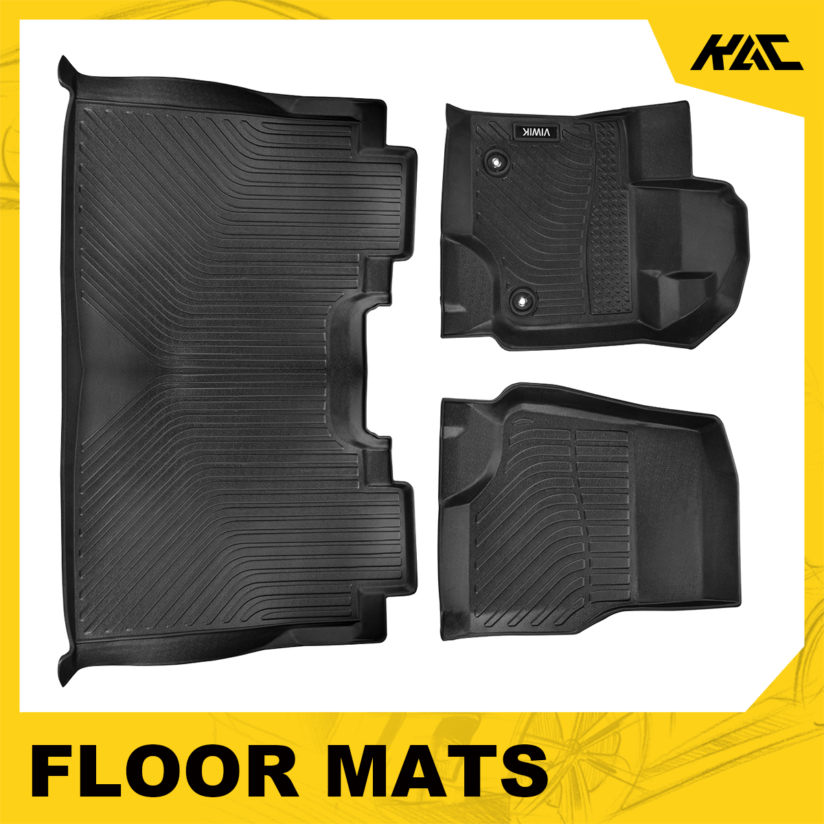 Car Floor Mats For 20152019 Ford F150 SuperCrew Cab F150 All Season