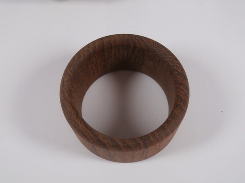 🟢 5 Serviettenringe Teak Holz Vintage Napkin Rings - Bild 5 von 6