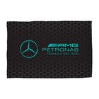 Mercedes AMG Petronas Fleece Blanket Formula One Black Throw 100cm x 150cm