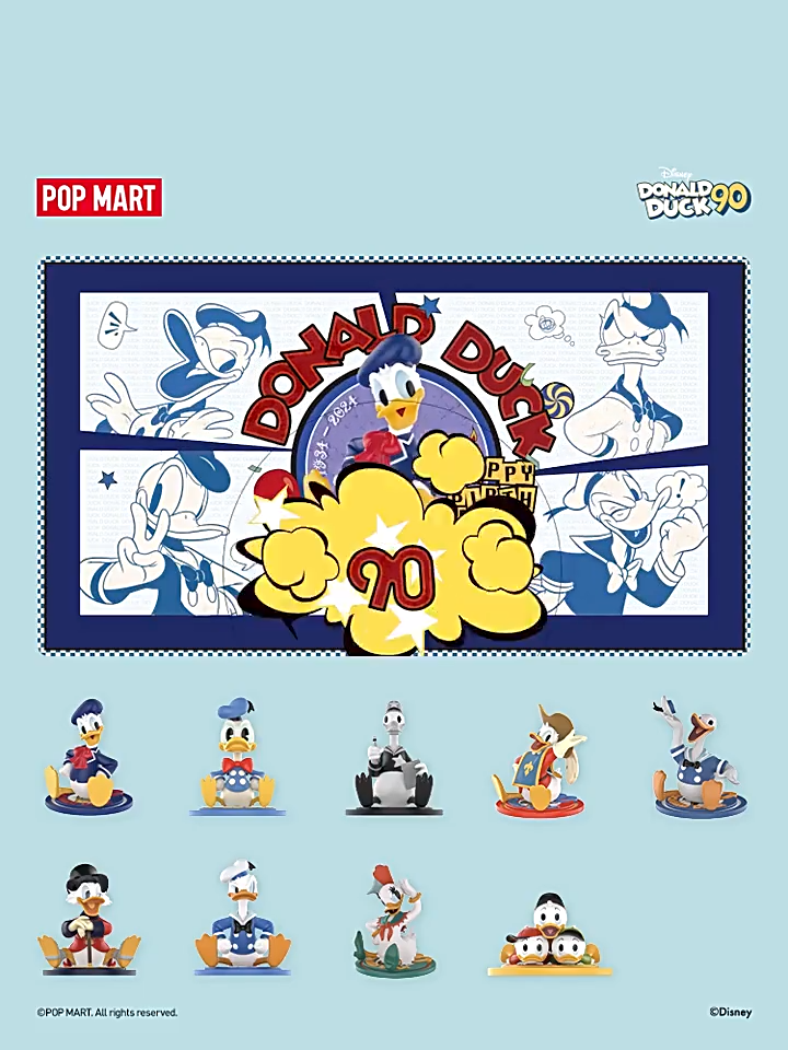 POPMART ヒューイ、デューイ、ルーイ Huey,Dewey,Louie-POP MART Disney Donald Duck 90th