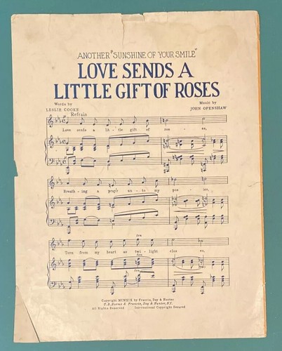 Good-Bye Duet Mitzi in Lady Billy Zelda Sears Harold Levey 1920 Sheet Music - Picture 6 of 7