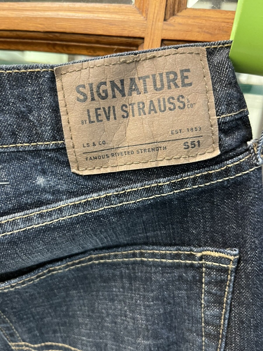 LEVI Strauss Co. Signature Mens S51 straight jeans 36X32
