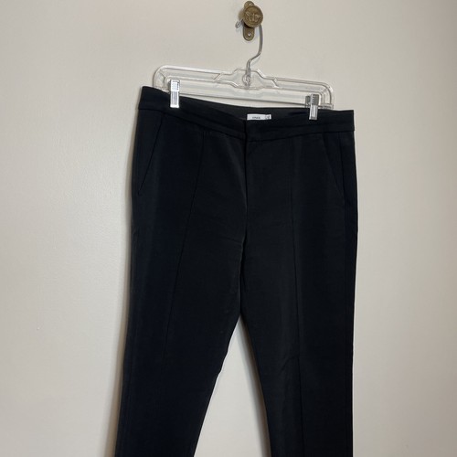 Pantalón Vince Cónico Tejido Pantalones Cremallera Frontal en Negro Talla 8 - Imagen 3 de 9