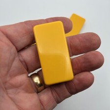 Set/5 Super Strong Yellow Colored Ceramic Magnet 7/8" W x 1 7/8" L x 3/8" Thick 