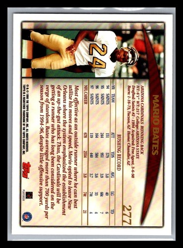 1998 Topps Football # 161 - 360 - Pick Your Card! - Picture 234 of 394