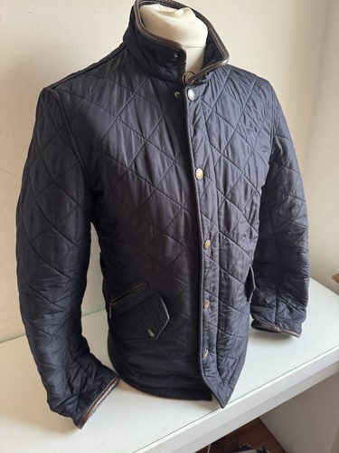 Barbour Jacke Herren Small Navy Chelsea Sportsquilt Thermo Walking Country S - Bild 15 von 24