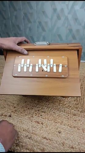 Nuevo Profesional 13 Notas, Sur Peti, Caja Shruti Doble Fuelle Madera de Teca Musical - Vídeo 1 de 1