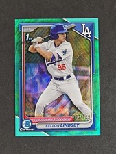 2024 Bowman Chrome MLB Draft 1st Prospect Kellon Lindsey AQUA 072/125 Dodgers SS
