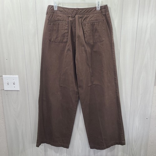 Caribbean Joe Hurricane Twill Damen Hose braun Größe 10 ausgestelltes Bein weites Bein - Bild 4 von 9