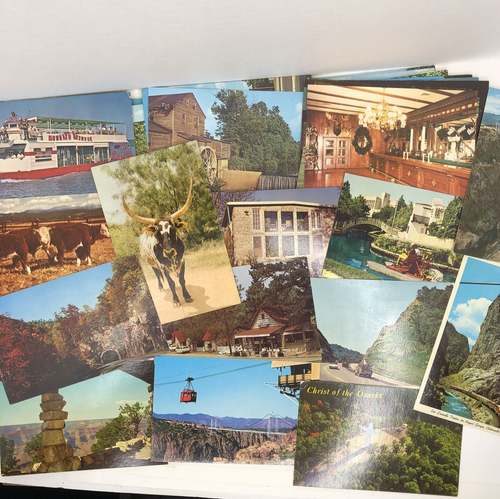 100 Vintage Travel Postcards USA 1950s-1970s Lot Vacation Souvenir - Picture 2 of 9