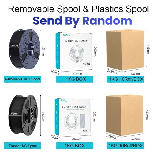 PLA Plus PETG PLA Filaments 3D Filament 10 Rolls 1KG/roll 1.75mm 100% Filament - 第 6/15 張圖片