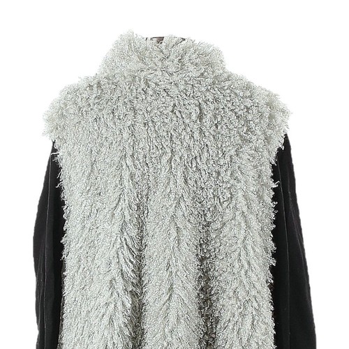 ASOS Story of Lola Fuzzy Eyelash Light Gray Open Cardigan One Size - Picture 4 of 10