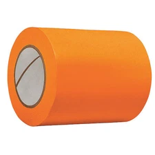 Masking Tape, 1 In W X 60 Yd L, 4.8 Mil Thick, Orange, Rubber Adhesive, 36 Pk,