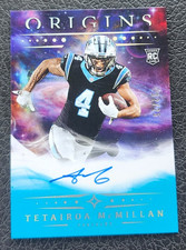 2025 Origins Tetairoa McMillan Rookie on card Auto RC Turquoise /25 Panthers