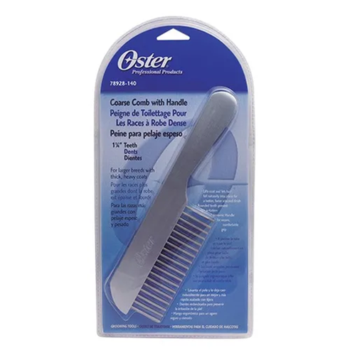 Oster PRO Stainless Steel COARSE COMB With Ergonomic HANDLE Pet Grooming DOG CAT - Picture 3 of 4