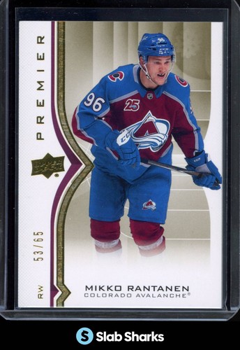 2020 UPPER DECK PREMIER #8 MIKKO RANTANEN GOLD /65