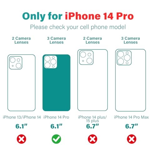 Kompatibel mit Hülle mit unsichtbarem Magnetring Ständer iPhone 14 Pro Lila - Bild 3 von 7