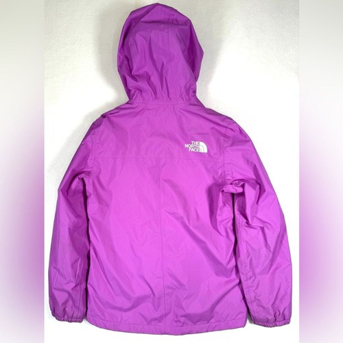 THE NORTH FACE Girls’ Magenta Storm DryVent Hooded Fleece Raincoat Size S (7/8) - Picture 3 of 13